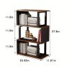 07f71217-4ea0-4cb7-95b5-a078015b10de-1 4-Tier Rustic Vintage Bookshelf - Sturdy Metal & Wood Etagere, Spacious Open Shelves, Distinctive Retro Brown Finish, Perfect for Industrial-Chic Decor
