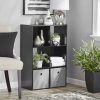 6-Cube Storage Organizer, White  Bookcase, Display Shelf