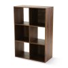 6-Cube Storage Organizer, White  Bookcase, Display Shelf