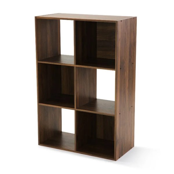 6-Cube Storage Organizer, White  Bookcase, Display Shelf