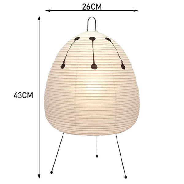 6000K Dimming Floor Lamp Noguchi Lamp Japanese Rice Paper Lamp Soft Light Bedside Lamp for Living Room Bedroom Decor