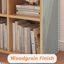 woodgrain finish book shelf