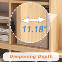 deepening depth bookshelf