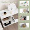 Cube Bookcase with Drawer, 2 Tier Bookshelf for Small Space, Modern Freestanding Display Rack with Open Shelves