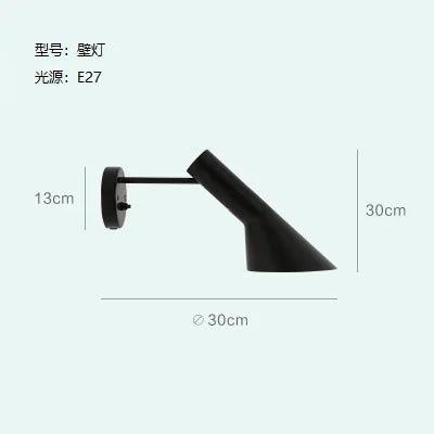 E27 Corner Floor Lamp Black White LED Floor Lights Designer Arne Jacobsen for Living Room Nordic Decoration Home Stand Lamp