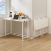 Folding Desk Writing Computer Desk for Home Office, No-Assembly Study Office Desk Foldable Table for Small Spaces