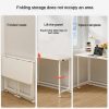 Folding Desk Writing Computer Desk for Home Office, No-Assembly Study Office Desk Foldable Table for Small Spaces