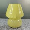 Glass Mushroom Table Lamp for Room Decor LED E14 USB AU CN EU UK US Plug Frosted / Striped 3 Colors Dimmable Vintage Night Light