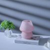 Glass Mushroom Table Lamp for Room Decor LED E14 USB AU CN EU UK US Plug Frosted / Striped 3 Colors Dimmable Vintage Night Light