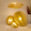HandMade Vintage Bamboo Weaving LED Pendant Light Home Hanging Chandelier Lighting Living Room Kitchen Rattan Woven Pendant Lamp