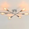 Home Lighting Ceiling Lights Fixture Semi Flush Mount Ceiling Lamps Brushed Antique Gold Lighting Home Decor Light Fixtures