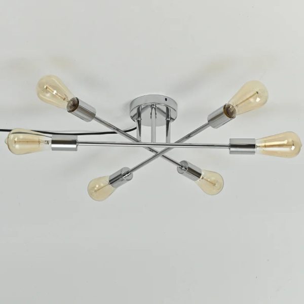 Home Lighting Ceiling Lights Fixture Semi Flush Mount Ceiling Lamps Brushed Antique Gold Lighting Home Decor Light Fixtures