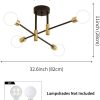 Home Lighting Ceiling Lights Fixture Semi Flush Mount Ceiling Lamps Brushed Antique Gold Lighting Home Decor Light Fixtures