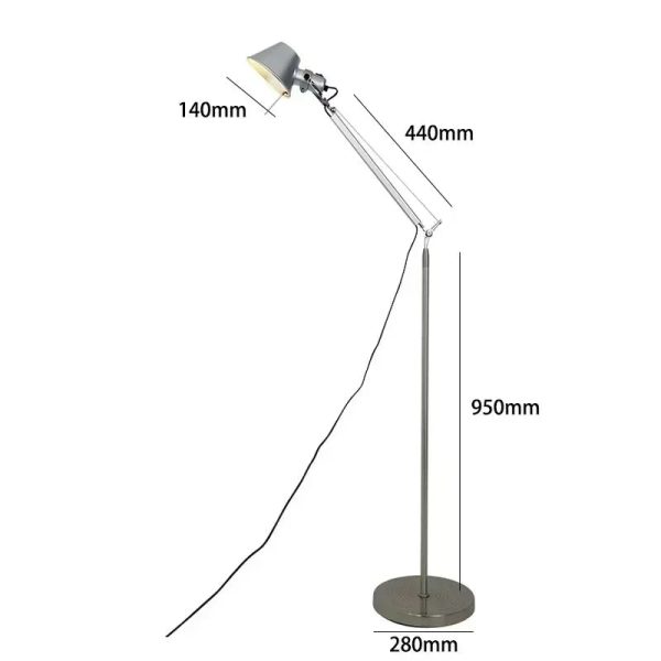 Italian Designer Floor Lamp Mechanical Light Rocker Arm Medieval Living Room Sofa Standting Lighting Bedroom Industrial Style