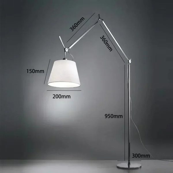 Italian Designer Floor Lamp Mechanical Light Rocker Arm Medieval Living Room Sofa Standting Lighting Bedroom Industrial Style