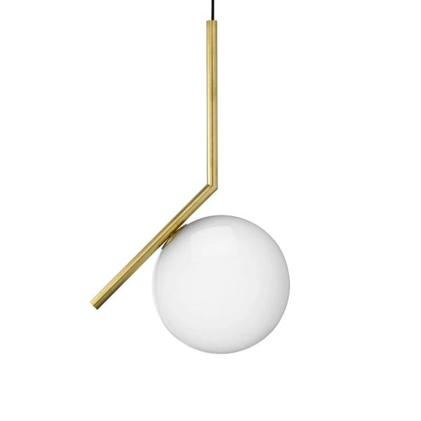 Italy Designer LED Pendant Lamp White Ball Hanging Light Chandelier for Bedroom Living Room