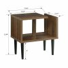 Mid Century Modern End Table with Wood Legs