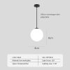 Modern Glass Pendant Lights Kitchen Dining Room Bedside Hanging Lamps For Ceiling High-quality iron Nordic Suspension Chandelier
