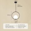 Modern Glass Pendant Lights Kitchen Dining Room Bedside Hanging Lamps For Ceiling High-quality iron Nordic Suspension Chandelier