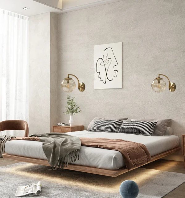 Modern Led Wall Lamp color Glass wall Light Nordic Minimalist Living Bedroom Bedside Sconce Dining Kitchen Indoor Light Fixture