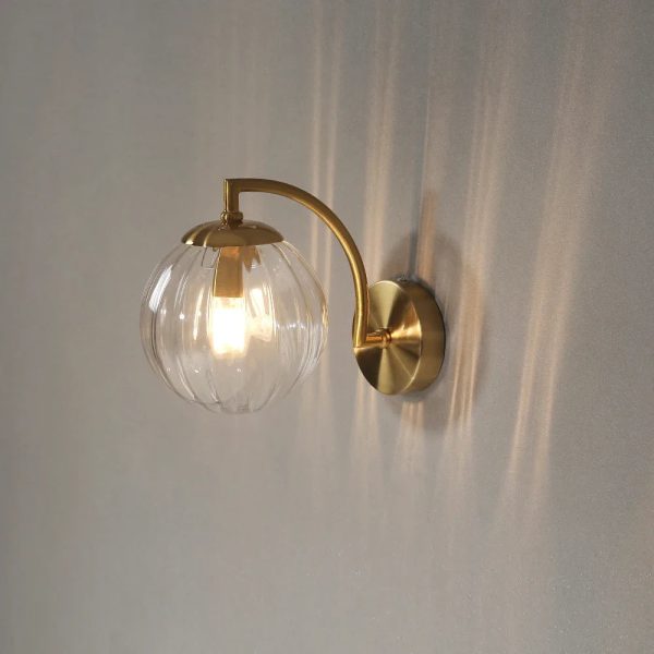 Modern Led Wall Lamp color Glass wall Light Nordic Minimalist Living Bedroom Bedside Sconce Dining Kitchen Indoor Light Fixture