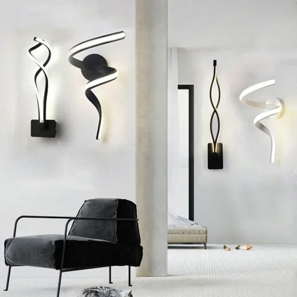Modern Minimalist LED Wall Lamp Bedside wall Sconce For Living Room Bedroom Background Indoor Home Decor Lighting Fixture Lustre