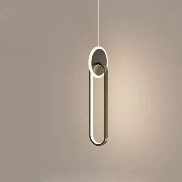 Modern and Minimalist Bedroom Nordic Bedside Light LED Restaurant Light Bar Background Wall TV Wall Light Double Ring Chandelier
