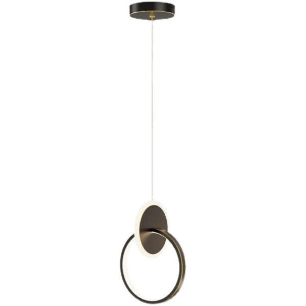 Modern and Minimalist Bedroom Nordic Bedside Light LED Restaurant Light Bar Background Wall TV Wall Light Double Ring Chandelier