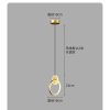 Modern and Minimalist Bedroom Nordic Bedside Light LED Restaurant Light Bar Background Wall TV Wall Light Double Ring Chandelier
