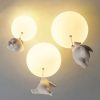 Nordic Bear Pendant Lamp Children's Room Bedroom Restaurant Kitchen Led Light Chandelier Home Decoration Lighting Fixture Modern