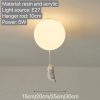 Nordic Bear Pendant Lamp Children's Room Bedroom Restaurant Kitchen Led Light Chandelier Home Decoration Lighting Fixture Modern