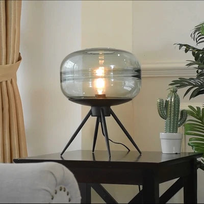 Nordic Led Table Lamp Modern Simple Glass Table Lamps For Living Room Bedroom Study Desk Decor Light Home E27 Night Bedside Lamp