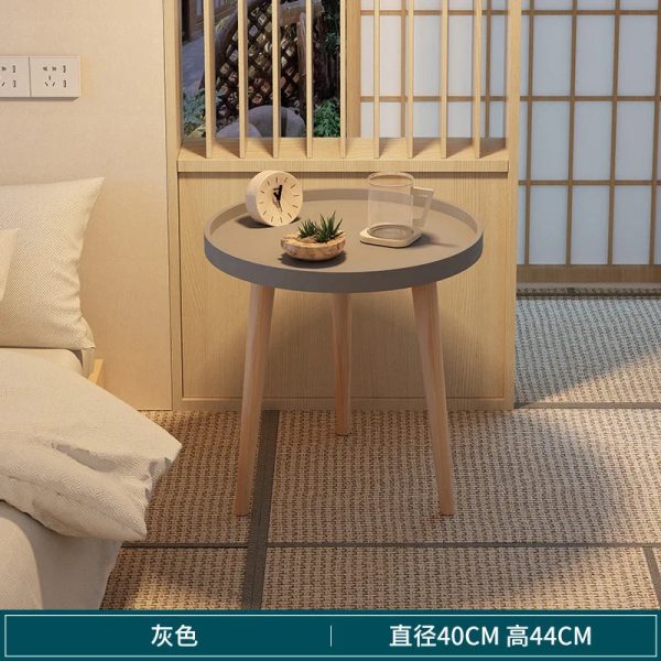 Nordic Modern Bedside Table Double Design Coffee Table Heightened Sidewall Bedroom Furniture Triangular Structure Side Table