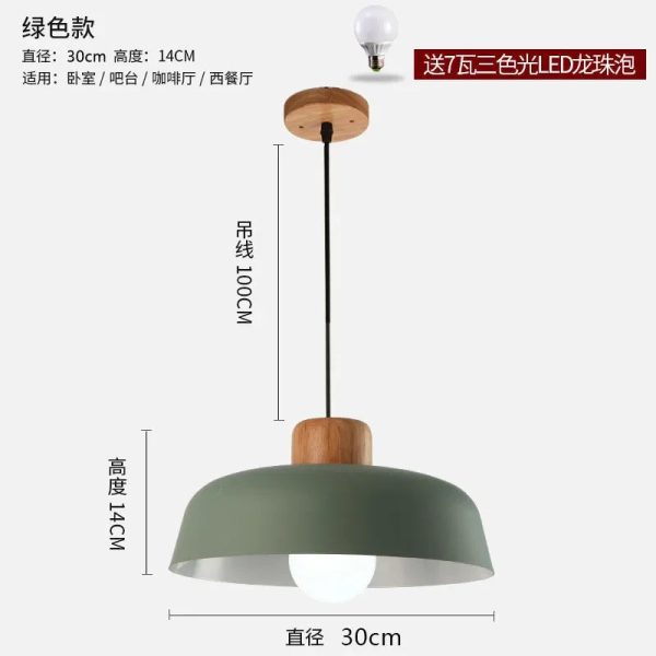 Nordic style chandelier restaurant kitchen bar study bedroom minimalist modern creative personalized chandelier