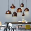 Retro Etched Lampshade Wrought Iron Chandelier Dining Island Living Room Bar Loft Industrial Style LED E27 Lighting Fixture