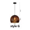 Retro Etched Lampshade Wrought Iron Chandelier Dining Island Living Room Bar Loft Industrial Style LED E27 Lighting Fixture