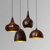 Retro Etched Lampshade Wrought Iron Chandelier Dining Island Living Room Bar Loft Industrial Style LED E27 Lighting Fixture