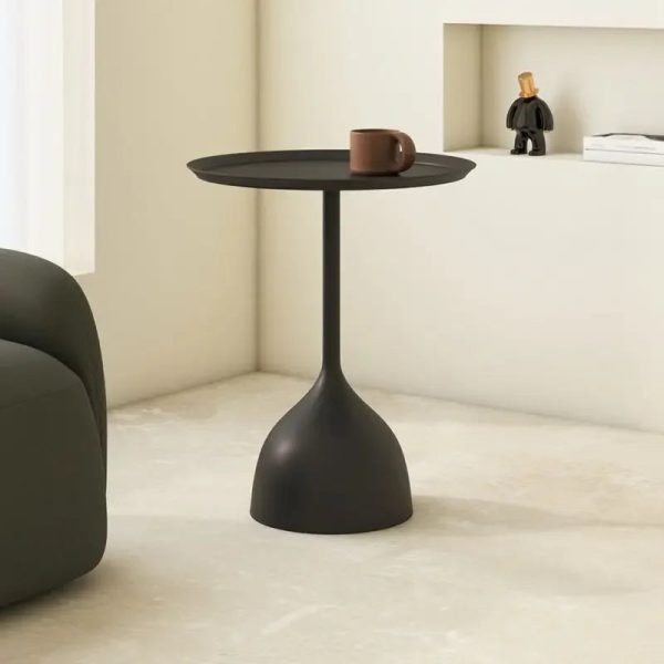 Small coffee table iron art cream style solid color coffee table living room small unit bedside good-looking coffee End Tables
