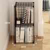 Stackable Wire Cubes Storage Organizer Bookcase DIY Wire C Grids Storage Shelves Cabinet Closet Metal Bookshelf for Home Office
