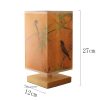 Vintage Chinese Style Wooden Table Lamp Retro Landscape Painting Desk Lamp Lights for Room Decoration Personality Beside Lamp