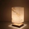 Vintage Chinese Style Wooden Table Lamp Retro Landscape Painting Desk Lamp Lights for Room Decoration Personality Beside Lamp