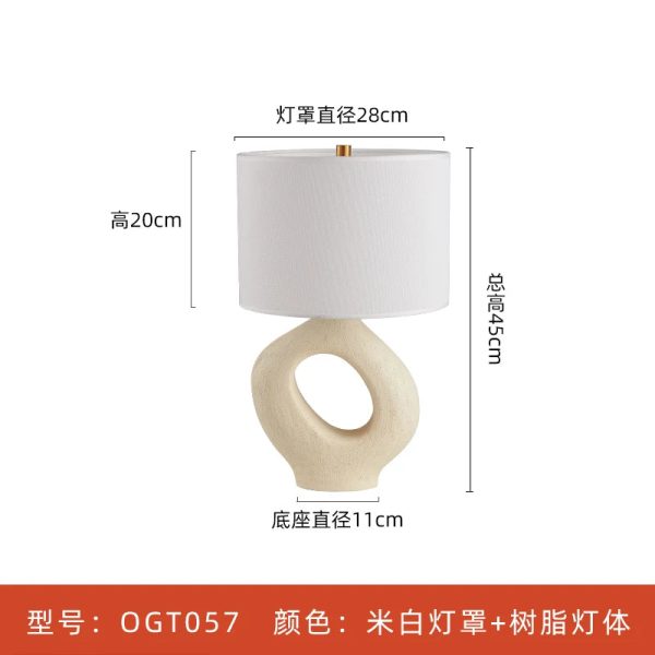 Vintage table lamp Designer japanese wabisabi lamp Home Decorative E27 Living Room Background Bedroom Bedside lamps