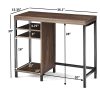 Writing Desk Organizer Cube Storage Desk Office Desks Canyon Walnut Free Shipping Computer Tables Study Table Gaming Room Laptop