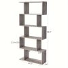 5-Tier Wooden Bookshelf Room Divider - Stylish Storage & Decorative Partition - Spacious Shelves for Bedroom, Office Organization