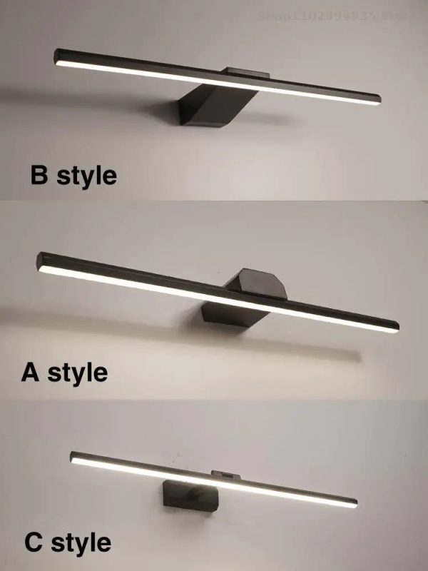 led simple modern waterproof anti-fog mirror headlight dresser bathroom mirror wall light mirrors with lights mirror wall lamps