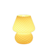 Glass Mushroom Table Lamp for Room Decor LED E14 USB AU CN EU UK US Plug Frosted / Striped 3 Colors Dimmable Vintage Night Light