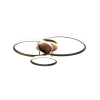 LED Ceiling Light 3-Ring Black Modern 4000K Neutral White 48W Flush Mount Modern For A Lower Ceiling No Assembly