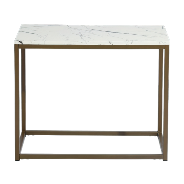Side Table, Sofa Side Table, Decorative Coffee Table, Table for Portable Computer, Living Room, Bedroom, Workshop, white