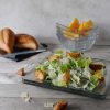 Libbey Tempo Glass Dinnerware Set, Sleek Square Clear Glass Plates and Bowls Set of 12, Dishwasher Safe Glass Dishes Set for Dinners and Parties