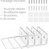 Acrylic Small Adhesive Wall Shelves,Mini Floating Shelves,Acrylic Display Shelves,Ledges for Pop Figures,Plant,Picture Photo Modern Wall for Bedroom Decor Living Room